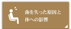 歯を失った原因と体への影響